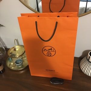 Hermes Gift/Shopping Bag and Ribbon